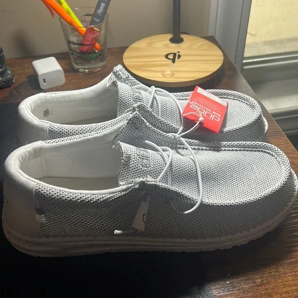 Hey Dude | Shoes | White And Grey And Black Hey Dudes | Poshmark display picture 1